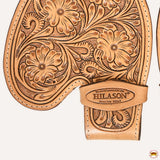 HILASON Youth Western Saddle Replacement Fenders, Genuine Leather Short Fenders with Adjustable Buckles & Hobble Strap