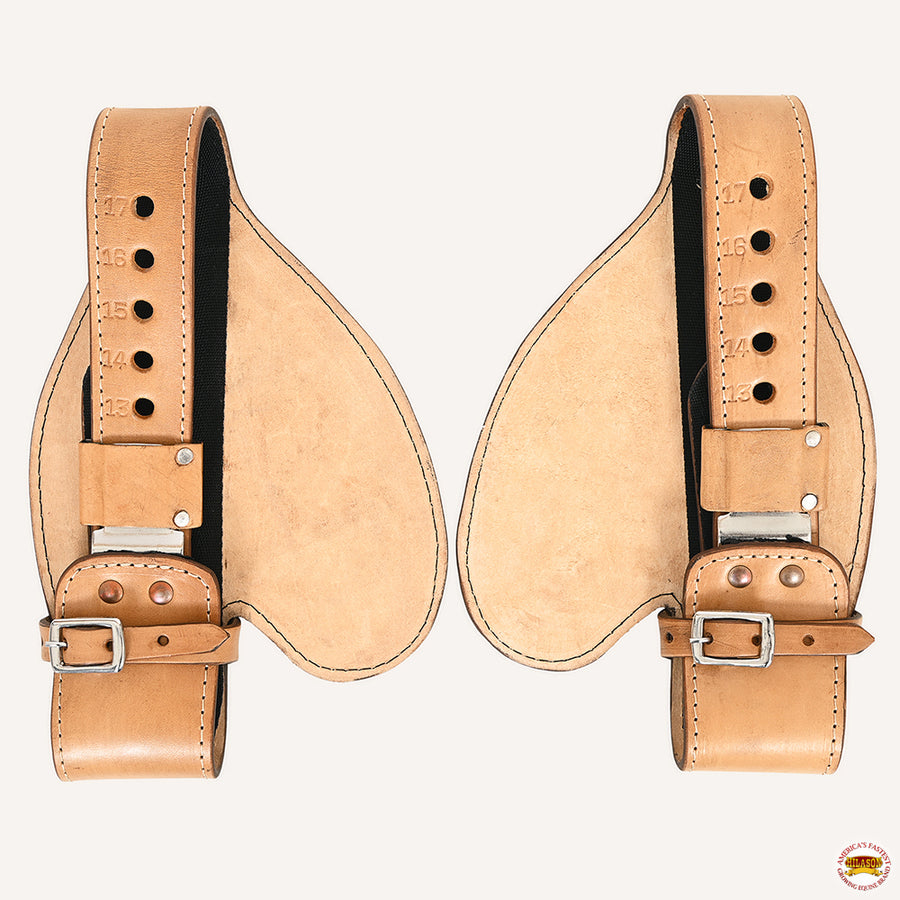 HILASON Youth Western Saddle Replacement Fenders, Genuine Leather Short Fenders with Adjustable Buckles & Hobble Strap