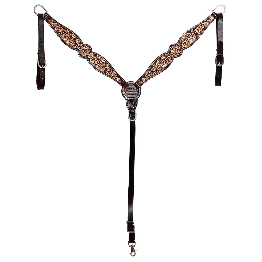 Hilason Western Horse Headstall Breast Collar Tack American Leather