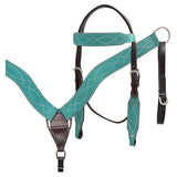 Western Leather Breast Collar Headstall - Uhorse