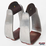 HILASON Saddle Stirrup Stirrups Pair Engraved Copper Card Suits Turquoise Chip Inlay Leather Treads