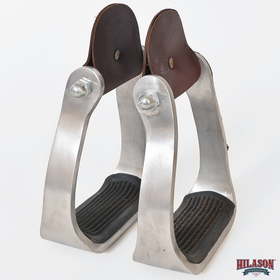 HILASON Western Saddle Stirrup Stirrups Pair Engraved Copper Sunflower Turquoise Inlay Rubber Tread Aluminum Pair