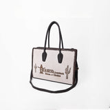 Sandy Rodeo Genuine Hair-on Leather Tote Bag Western Statement Handbag | Houston Livestock Show and Rodeo