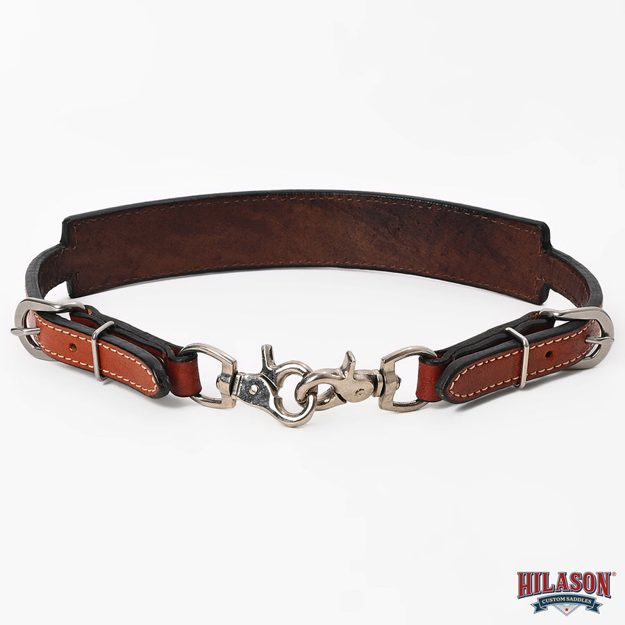 Hilason Horse Size Leather Breast Collar Wither Strap Tan Adjusts 24"-27"