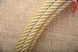 Size 10.2 Dub Grant 4 Strands Poly Durable Stretch Calf Rope Right Hand Gold