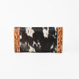 OHLAY WALLET Hand Tooled Hair-on Genuine Leather women bag western handbag purse