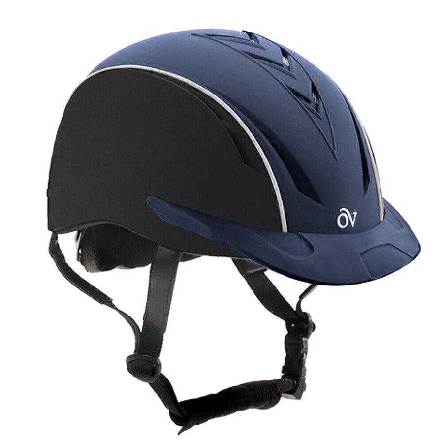 Small/Medium Ovation H. Lightweight Comfort Sync Helmet Black/Navy – by Hilason – Cowboy and equestrian accessories