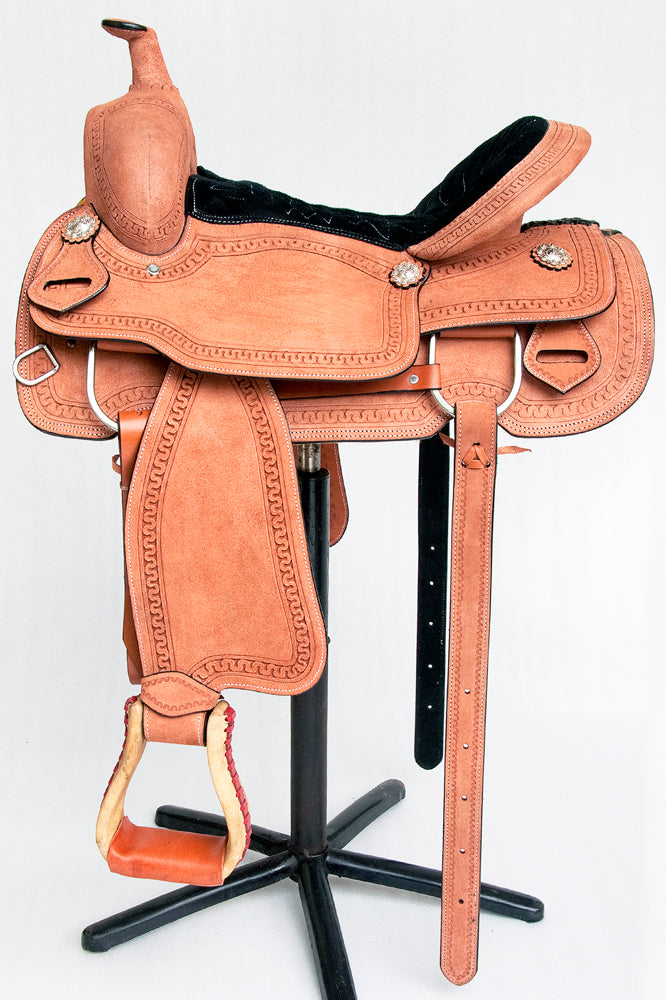 Comfytack Western Horse Saddle American Leather Trail Roping Ranch Tack Set