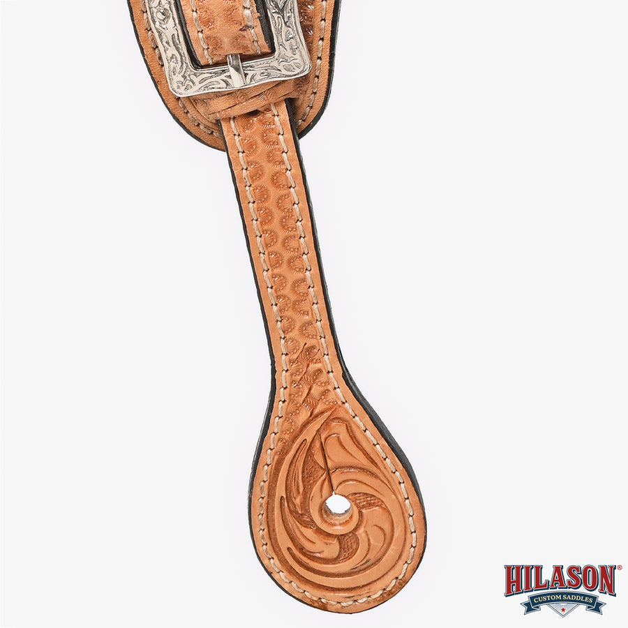 HILASON Hand-Tooled Leather Spur Straps for Men & Women – Western Design, Adjustable Fit