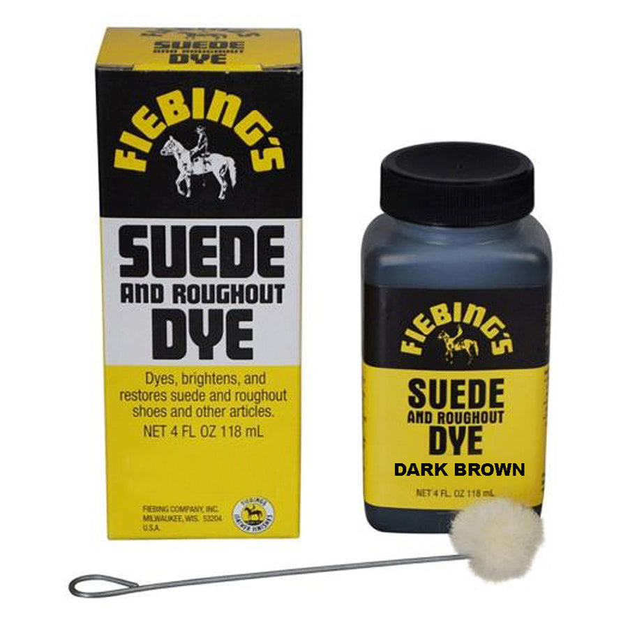 Fiebing'S Suede and Roughout Dye Dark Brown 4 Ounce - Uhorse