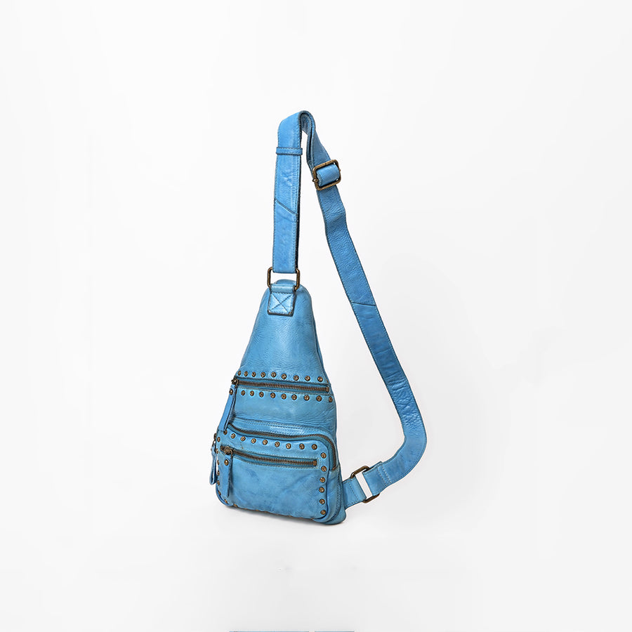 Spaghetti Western Vintage Handmade Genuine Leather Sling Bag