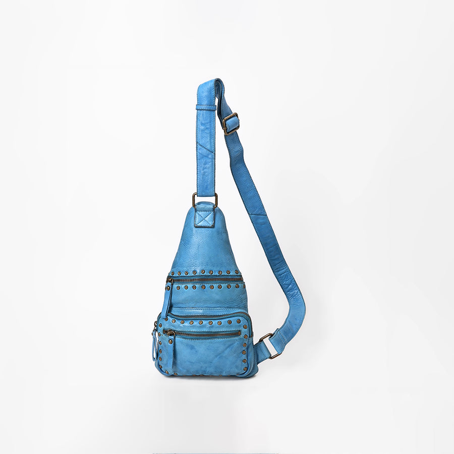 Spaghetti Western Vintage Handmade Genuine Leather Sling Bag