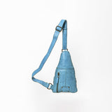 Spaghetti Western Vintage Handmade Genuine Leather Sling Bag