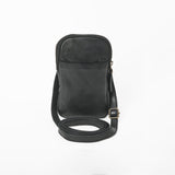 Spaghetti Western Ventello Multi-Zip Utility Sling Bag Leather Crossbody