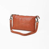 Spaghetti Western Terralux Premium Cognac Leather Crossbody Shoulder Bag