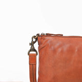 Spaghetti Western Terralux Premium Cognac Leather Crossbody Shoulder Bag