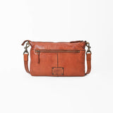 Spaghetti Western Terralux Premium Cognac Leather Crossbody Shoulder Bag