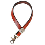 Brown leather lead rope with silver concho - Uhorse