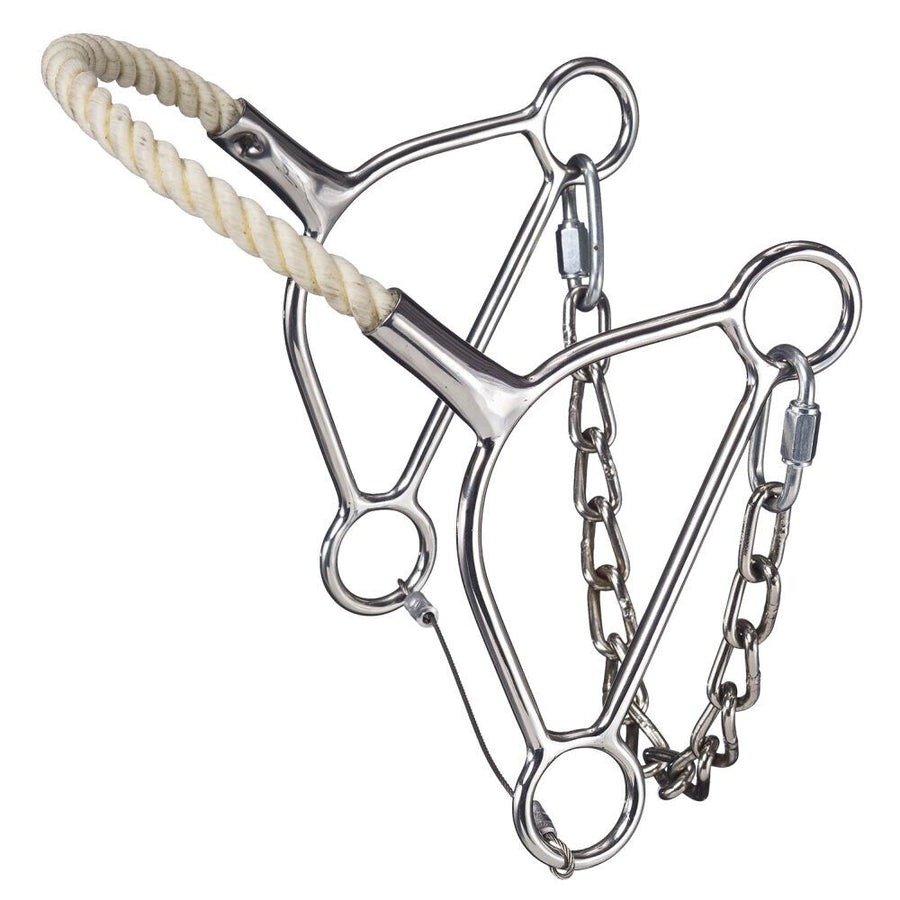 Tough 1 Beetle Stainless Steel H. Hackamore Bit by Hilason – Cowboy and equestrian accessories