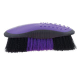 Tough 1 Horse Tack Great Grip Brush W/ Stiff Bristles Rubber Grip Purple