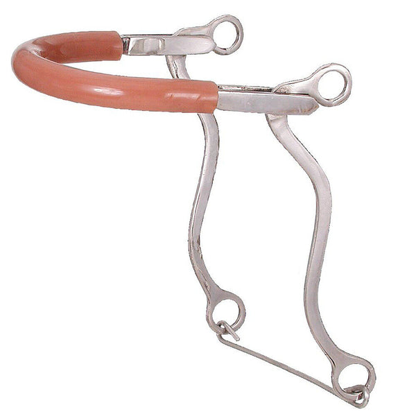 Tough 1 Kelly Silver Star H. Hackamore Bit W/ Rubber Tubing by Hilason – Cowboy and equestrian accessories
