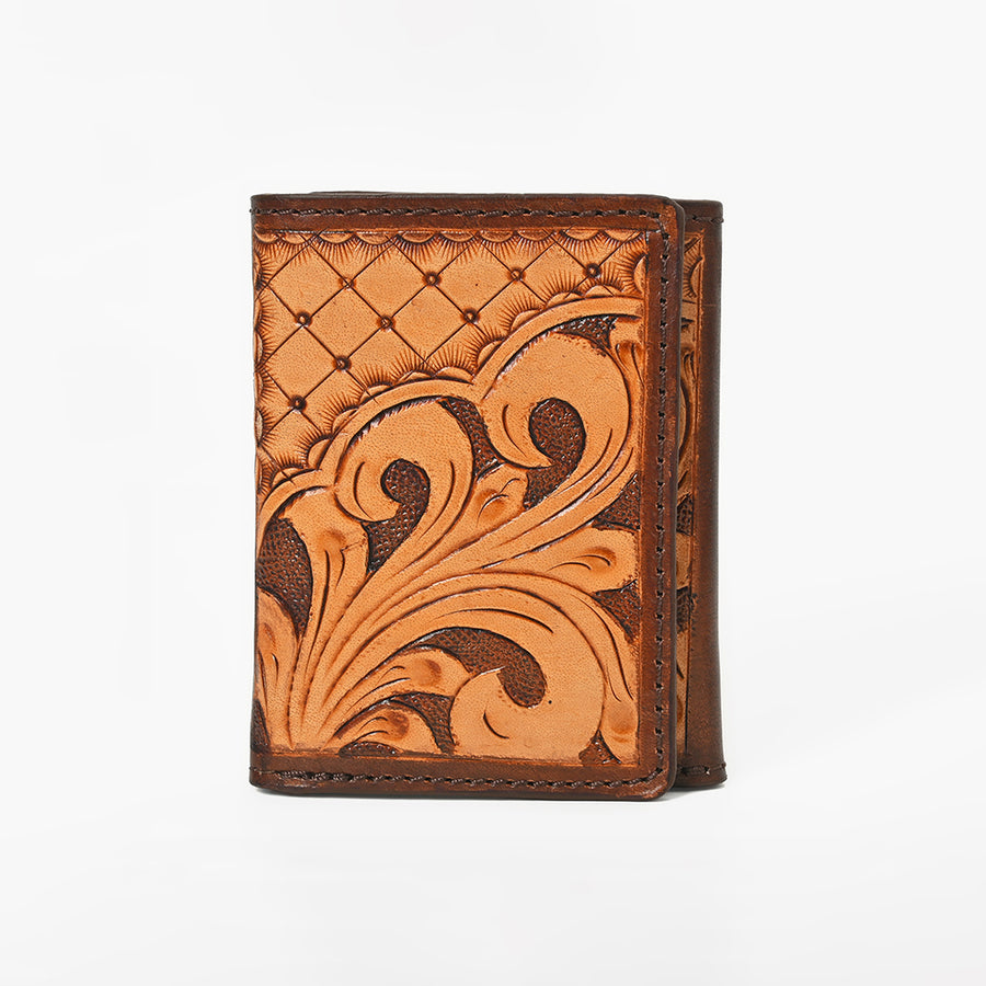BAR H EQUINE Genuine Leather Rodeo - Bifold & Trifold Wallet For Men Women