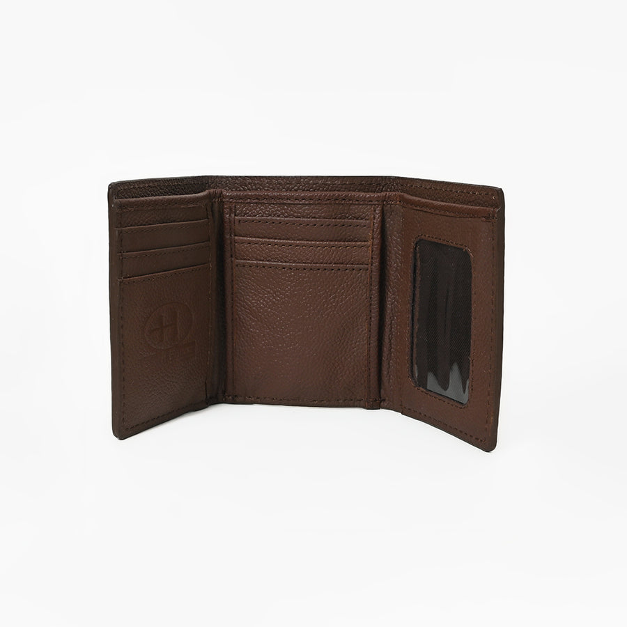 BAR H EQUINE Rodeo Floral Bifold & Trifold Wallet For Men Women HairOn Genuine Leather Tan