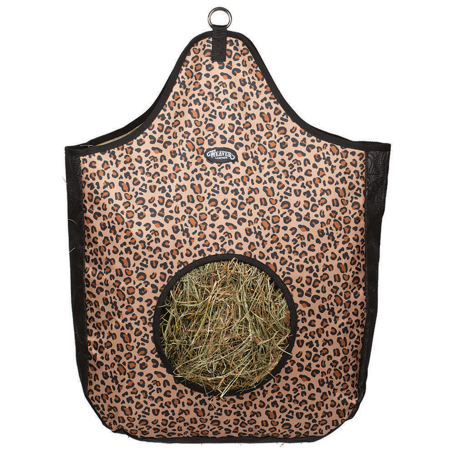 Weaver H. Hay Bag Easy Snap Attachment Leopard by Hilason – Cowboy and equestrian accessories