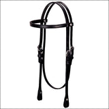 Weaver Leather Browband Headstall Stitched Black H. Size by Hilason – Cowboy and equestrian accessories