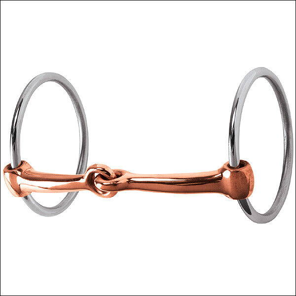 Weaver Leather Professional Ring Snaffle H. Bit 5In. Copper Mouth – by Hilason – Cowboy and equestrian accessories