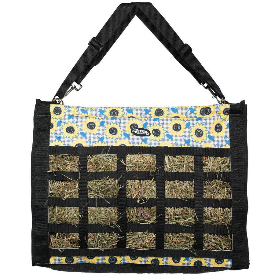 Weaver Pattern Slow Feed Hay Bag Sunflower by Hilason – Cowboy and equestrian accessories