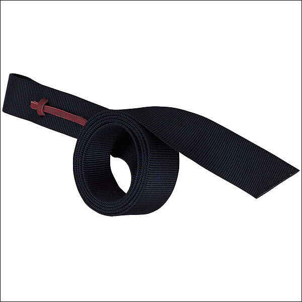Tack Horse 1-3/4 X 60 Inch Heavy Duty Black Nylon Latigo With Holes - Uhorse