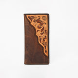 BAR H EQUINE Western Floral Rodeo Bifold Men Women Genuine American Leather Wallet