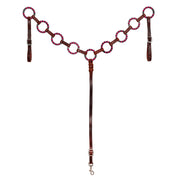 HILASON Western Leather Horse Breast Collar for Riding & Training, Adjustable Premium Leather Tack with Durable Hardware