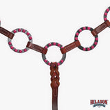 HILASON Western Leather Horse Breast Collar for Riding & Training, Adjustable Premium Leather Tack with Durable Hardware