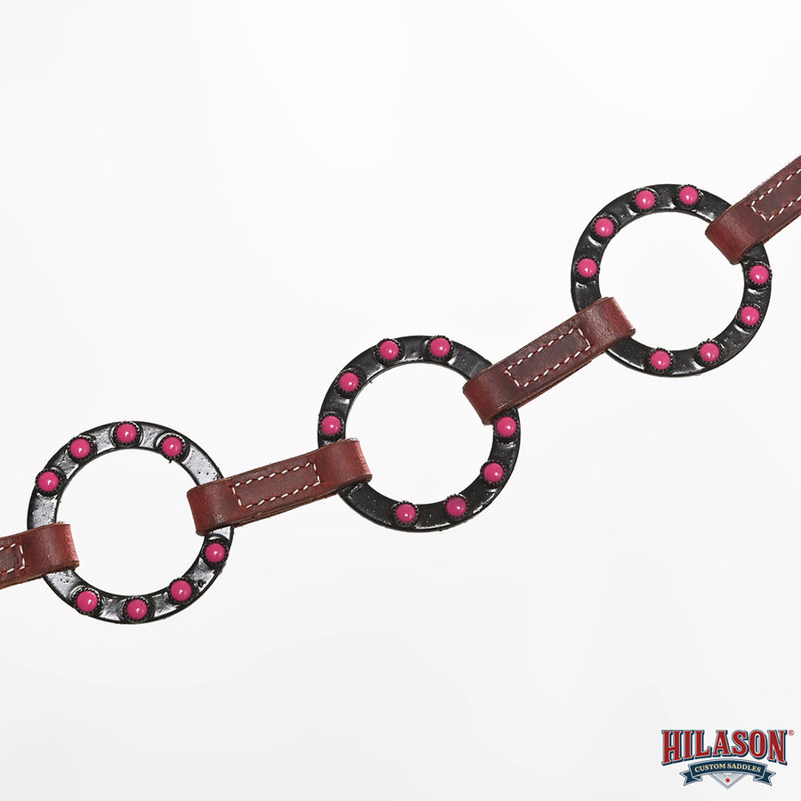 HILASON Western Leather Horse Breast Collar for Riding & Training, Adjustable Premium Leather Tack with Durable Hardware