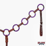 HILASON Western Leather Horse Breast Collar for Riding & Training, Adjustable Premium Leather Tack with Durable Hardware