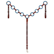 HILASON Western Leather Horse Breast Collar for Riding & Training, Adjustable Premium Leather Tack with Durable Hardware