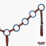 HILASON Western Leather Horse Breast Collar for Riding & Training, Adjustable Premium Leather Tack with Durable Hardware