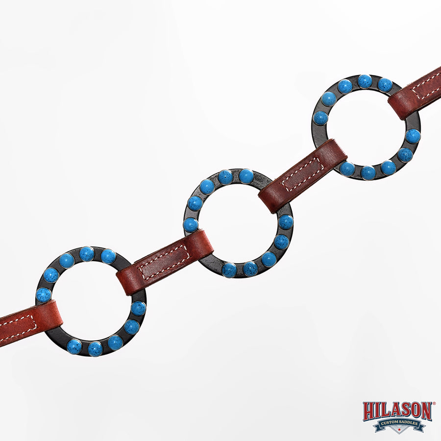 HILASON Western Leather Horse Breast Collar for Riding & Training, Adjustable Premium Leather Tack with Durable Hardware