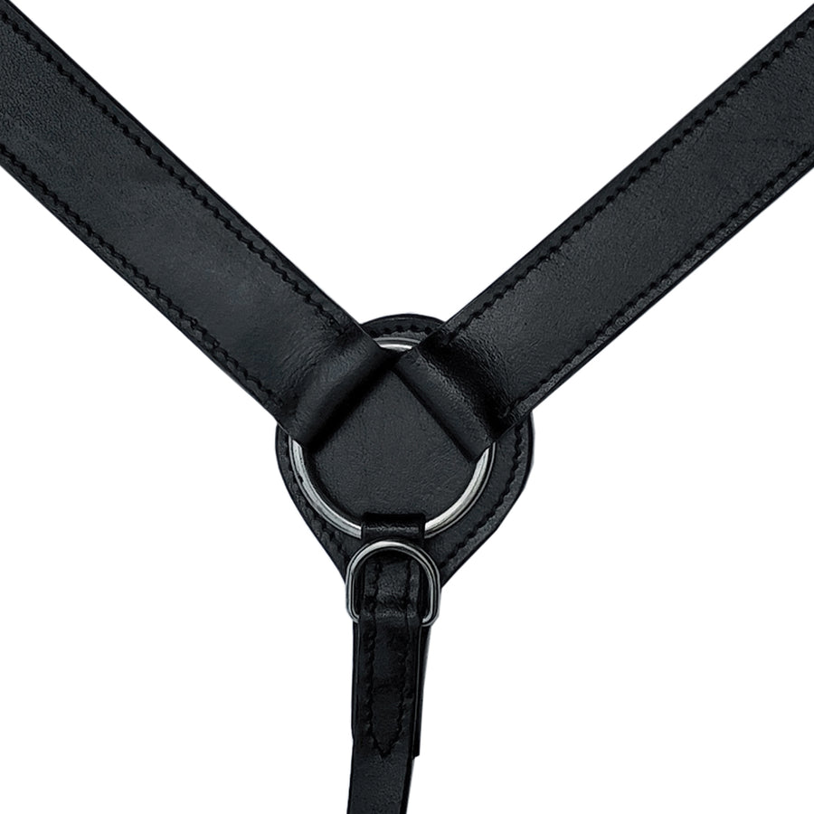 HILASON Western Leather Horse Breast Collar for Riding & Training, Adjustable Premium Leather Tack with Durable Hardware