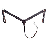 HILASON Western Leather Horse Breast Collar for Riding & Training, Adjustable Premium Leather Tack with Durable Hardware