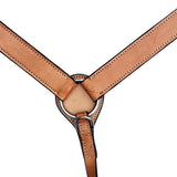 HILASON Western Leather Horse Breast Collar for Riding & Training, Adjustable Premium Leather Tack with Durable Hardware