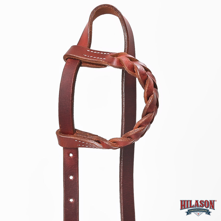 HILASON Western Leather Horse Headstall for Riding & Training Adjustable Premium Leather Bridle Headstall with Hardware