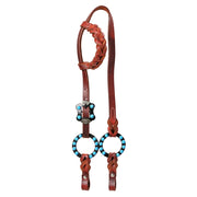 HILASON Western Leather Horse Headstall for Riding & Training Adjustable Premium Leather Bridle Headstall with Hardware