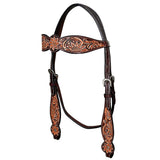 Hilason Western Horse Headstall Tack American Leather - Uhorse