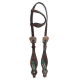 Bar H Equine Genuine Western American Leather Horse One Ear Headstall - Uhorse