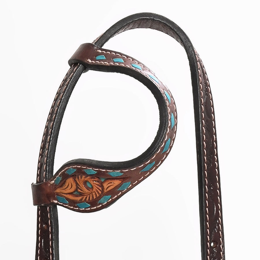 Bar H Equine Genuine Western American Leather Horse Headstall