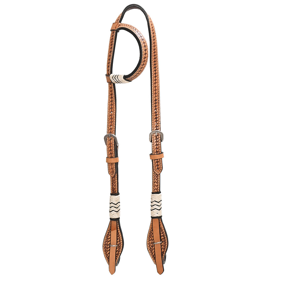 Bar H Equine American Leather Horse Saddle Tack One Ear Headstall | Browband Headstall - Uhorse