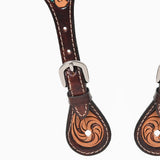 Bar H Equine Leather Spurs Straps for Adults Western Womens Spur Horse Riding Barrel Racing Show and Rodeo Strap Adult Women
